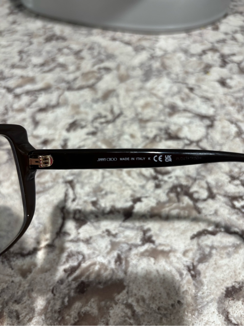 Jimmy Choo Black Round Logo Temple Sunglasses - Picture 2 of 5